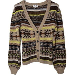 Baum und Pferdgarten XS Fair Isle Wool Cardigan Merino Alpaca Nordic Knit